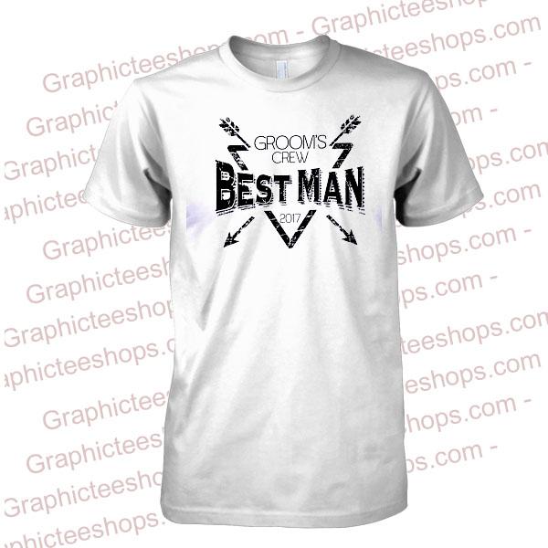 Groom's Crew Best Man Tshirts Graphicteestores